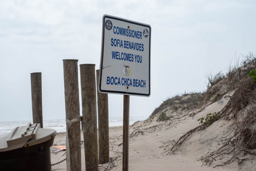 Boca Chica Beach Sign